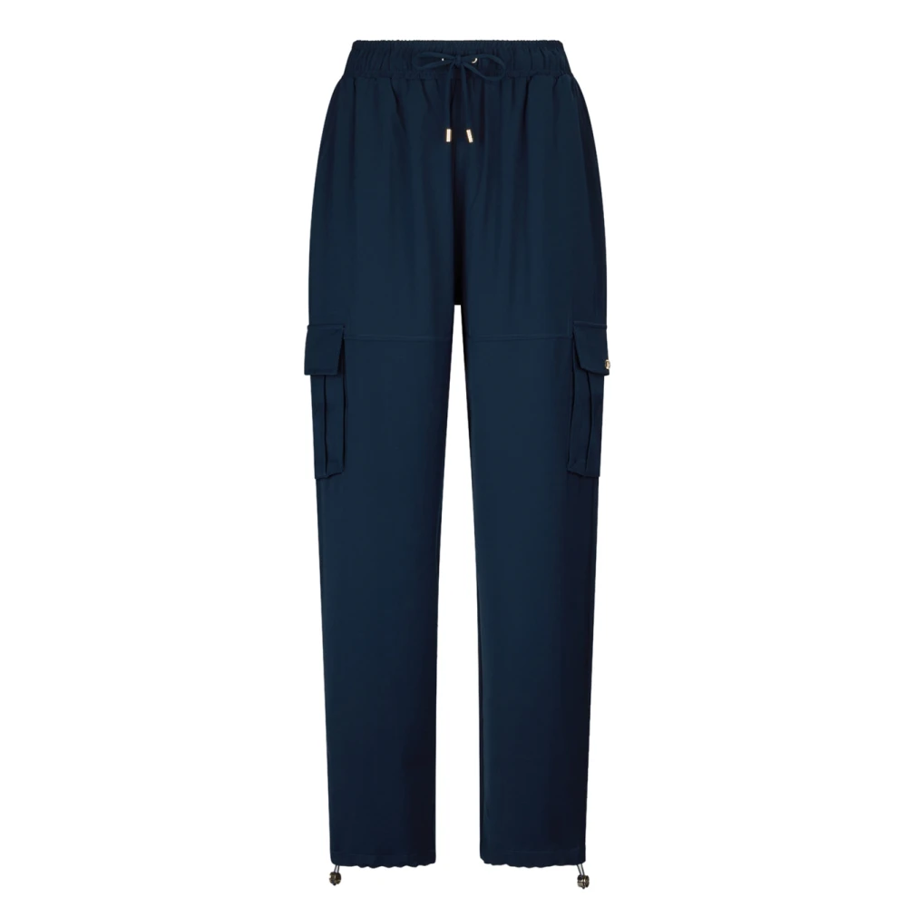 Liu Jo Women's Blue Jogger Trousers - Straight Trousers - L - Trousers