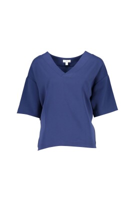 t-shirt-femme-coton-bleu
