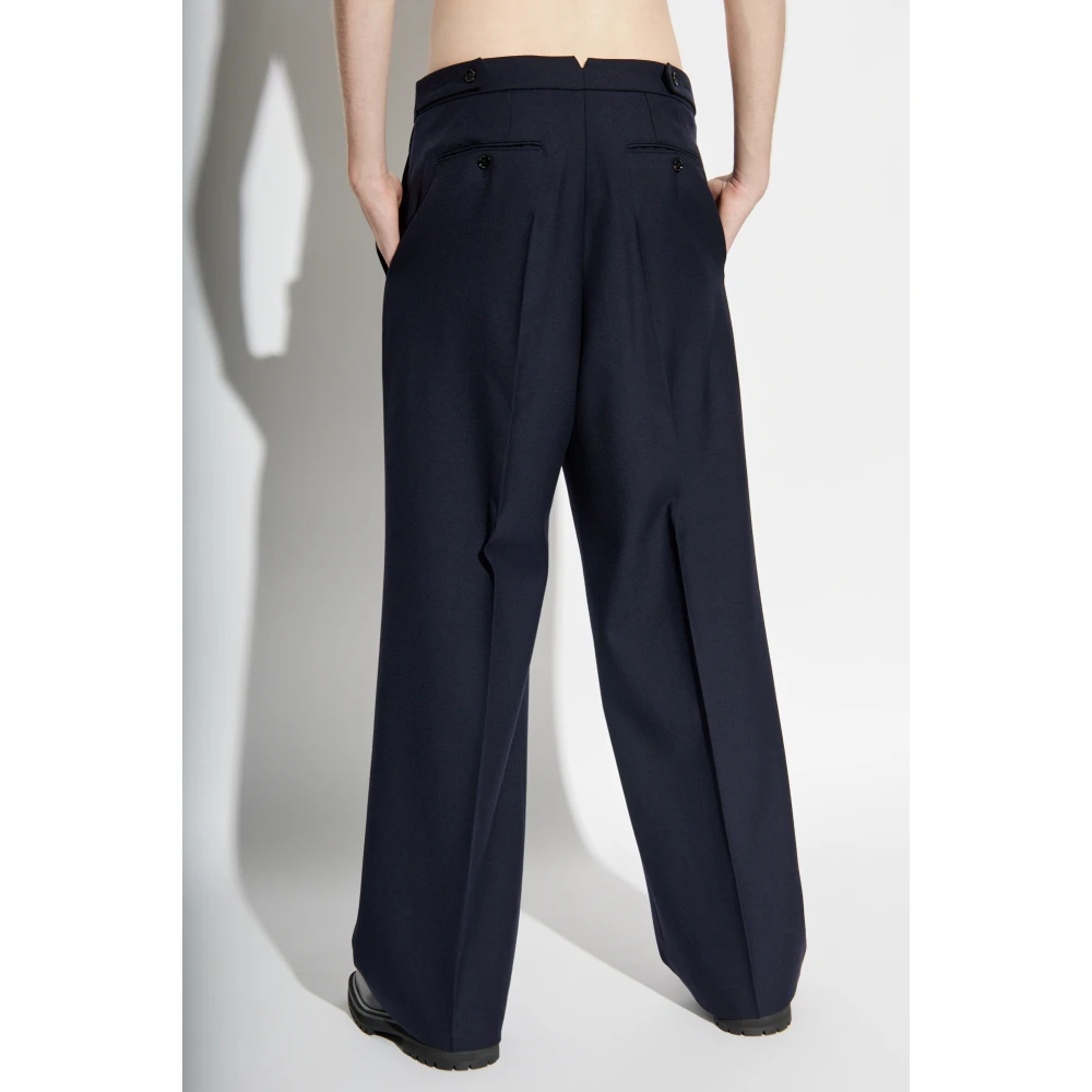 Ami Paris Geplooide broek Blue Heren