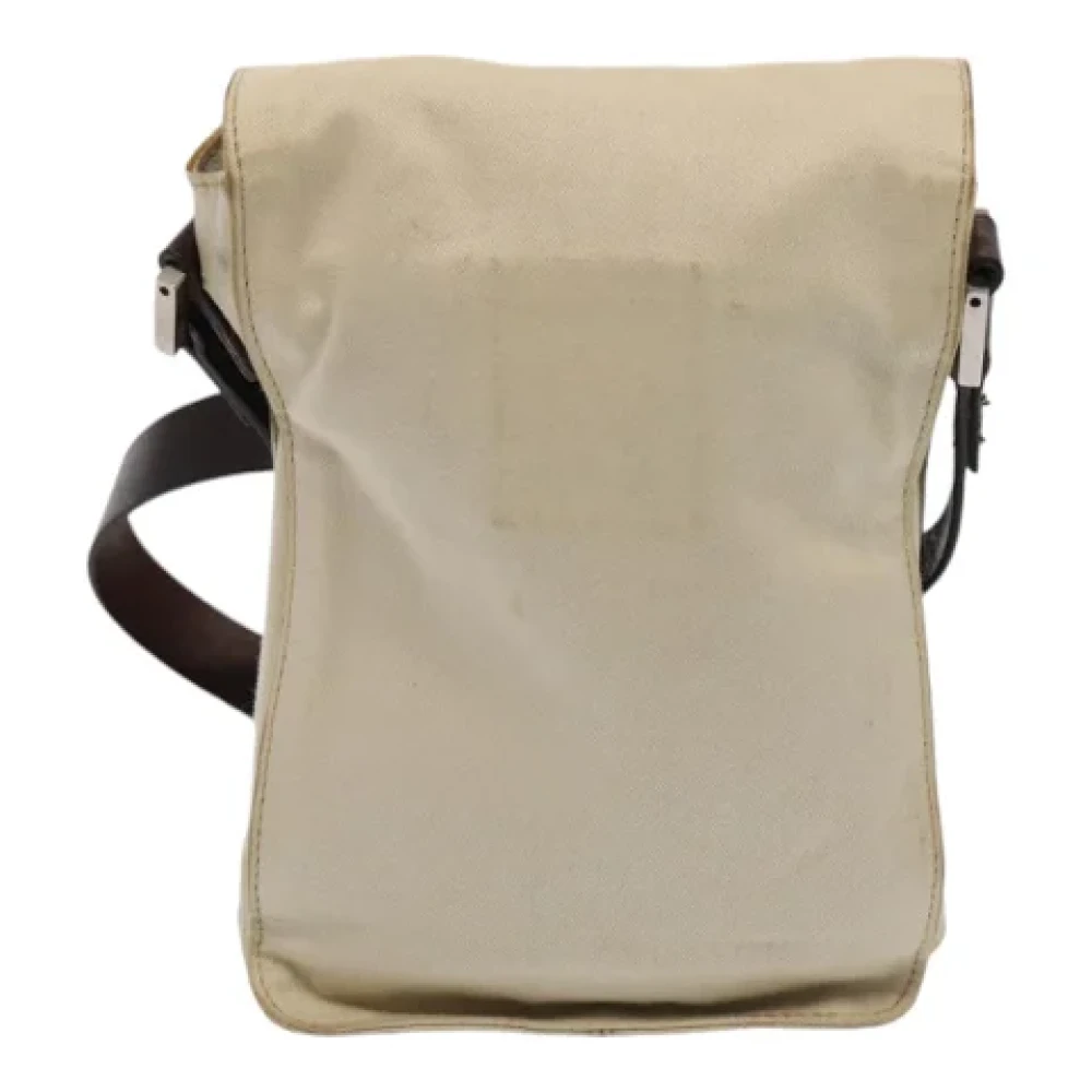 Fendi Vintage Pre-owned Canvas fendi-bags Beige Dames