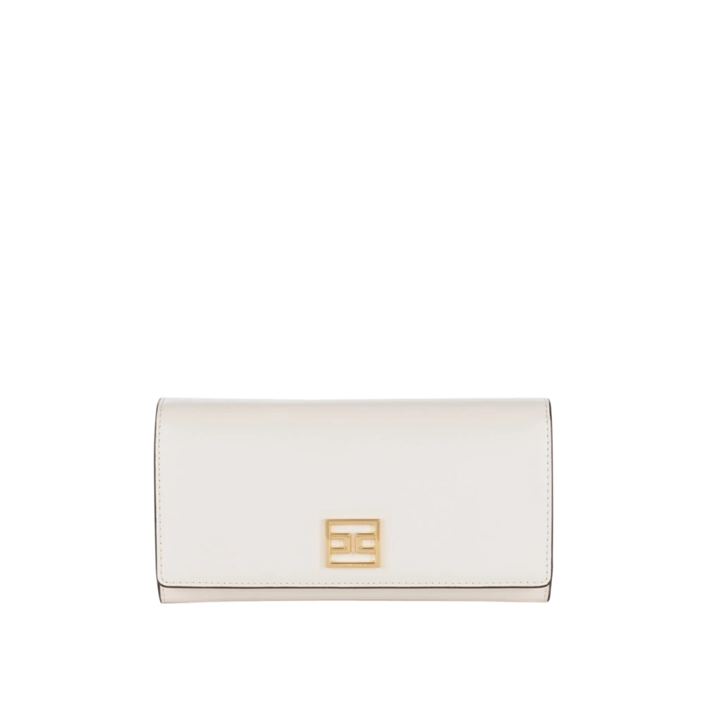 Elisabetta Franchi Ivoor Synthetisch Leren Portemonnee Beige Dames