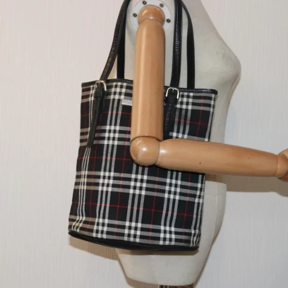 Burberry Vintage Pre-owned Fabric handbags Black Dames