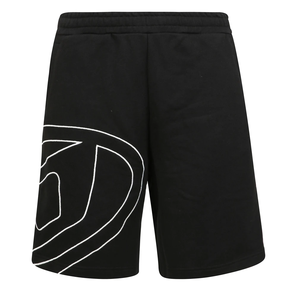Diesel Uomo Nero Pantaloncini, Xl, New,