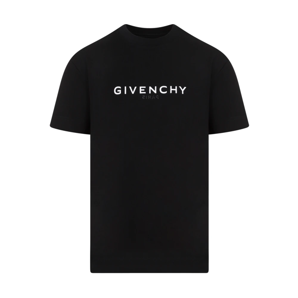 Givenchy Zwart Katoenen T-shirt Ronde Hals Black Dames