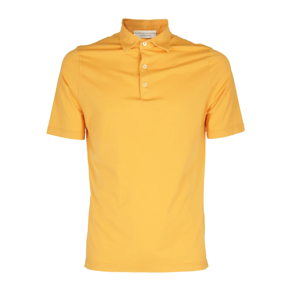 Filippo De Laurentiis Klassieke Polo Shirt Orange Heren