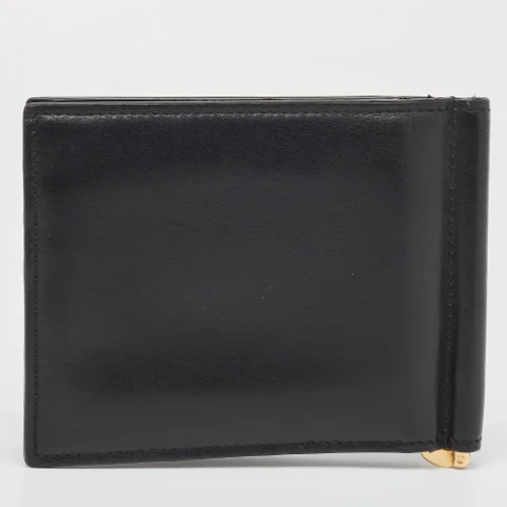 Versace Pre-owned Leather wallets Black Heren