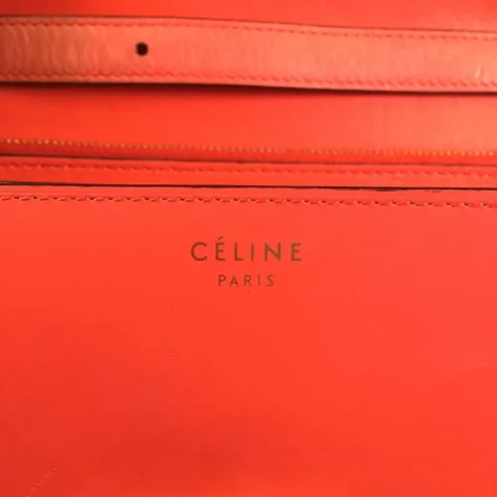Celine Vintage Pre-owned Leather celine-bags Orange Dames