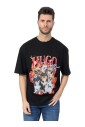 t-shirt-en-coton-noir-avec-imprime-chien