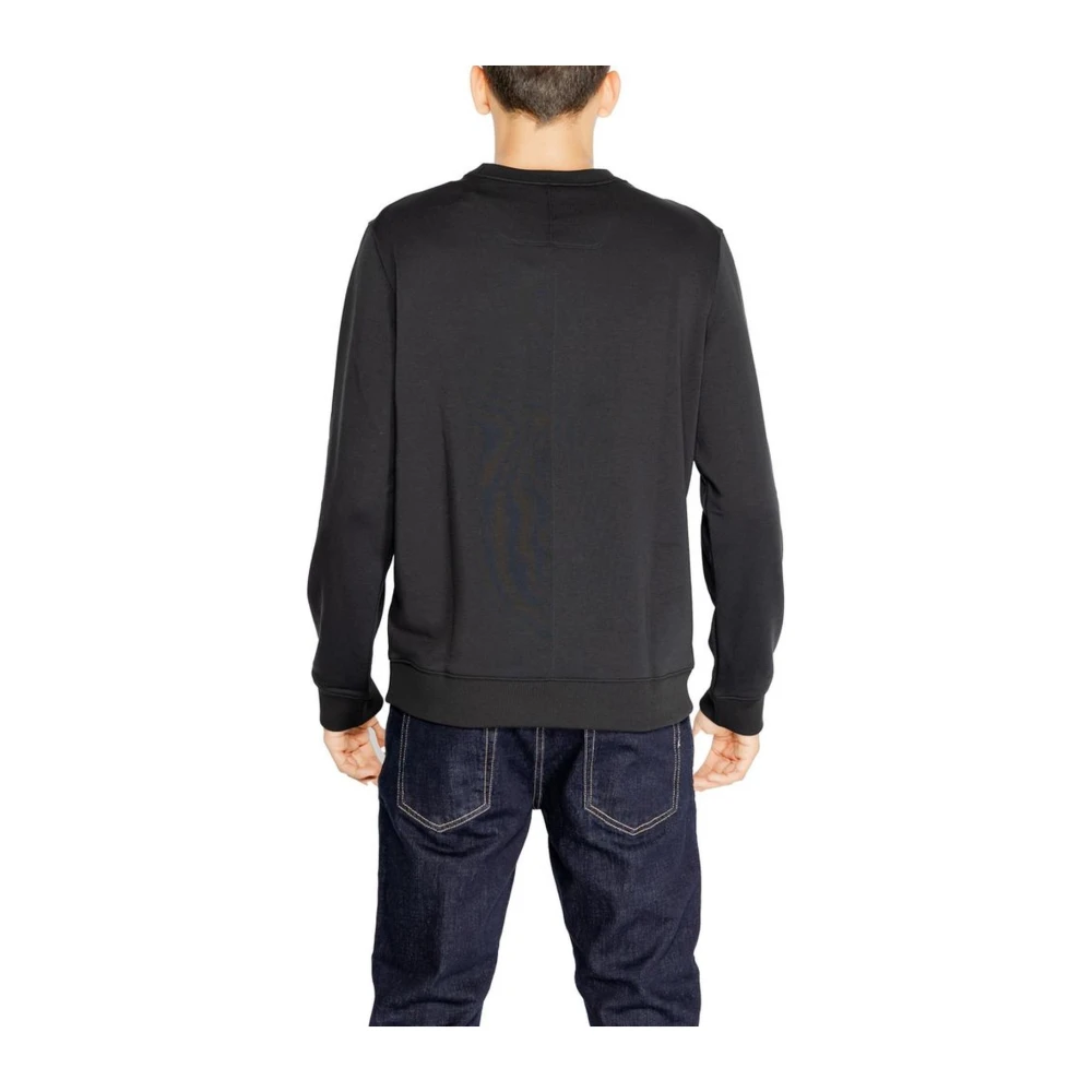 Calvin Klein Zwarte Polyester Trui Herfst Winter Collectie Black Heren