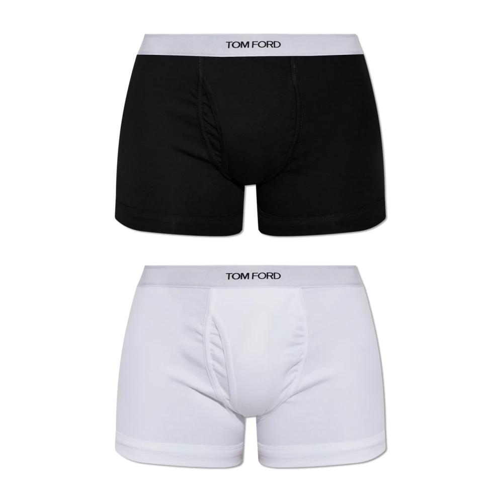Tom Ford - Pack De Dos Bóxers De Algodón Con Logo - Underwear - Hombre - Multicolor - 2XL