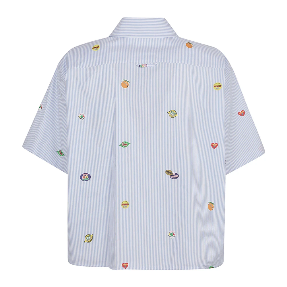 Kenzo Blauw Fruit Stickers Shirt Multicolor Dames
