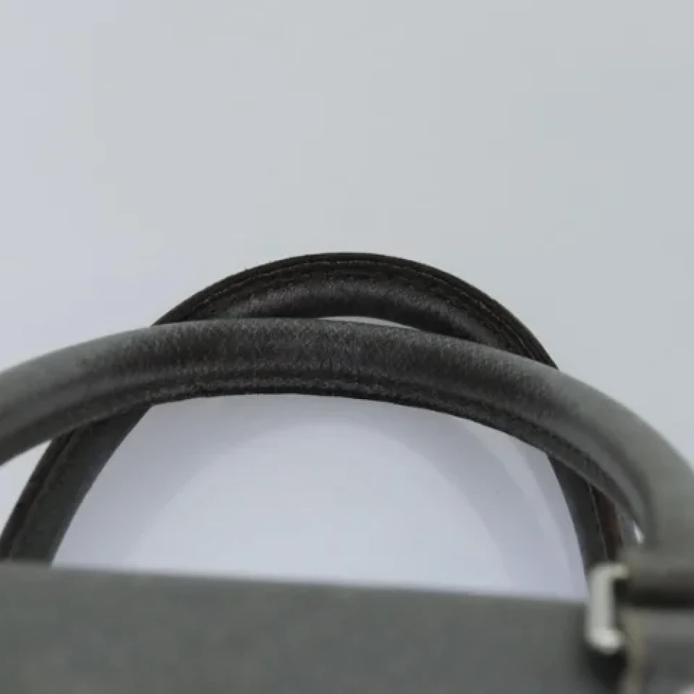 Louis Vuitton Vintage Pre-owned Leather briefcases Gray Dames