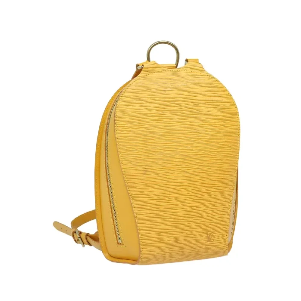 Louis Vuitton Vintage Pre-owned Fabric backpacks Yellow Dames