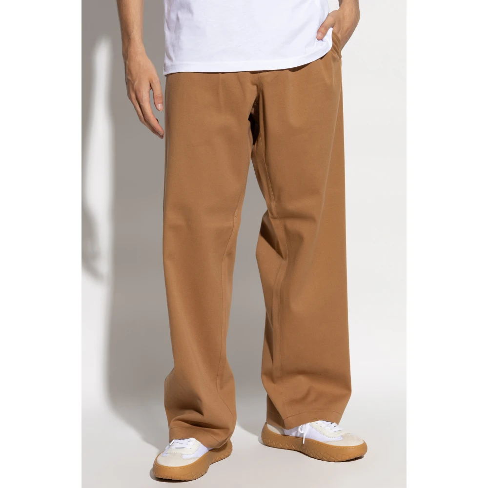 Moschino Wijde broek Brown Heren
