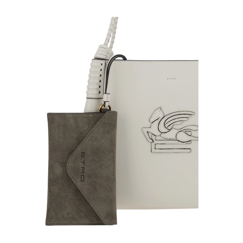 ETRO Witte schoudertas met Maxi-logo White Dames