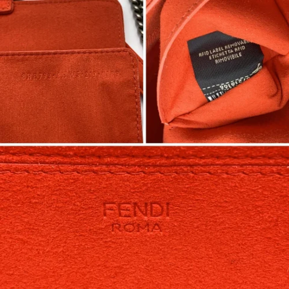 Fendi Vintage Pre-owned Canvas crossbody-bags Orange Dames