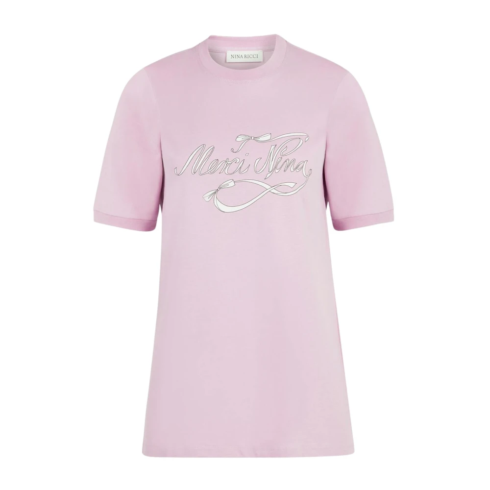 Nina Ricci Merci Nina T-Shirt Licht Lille Purple Dames