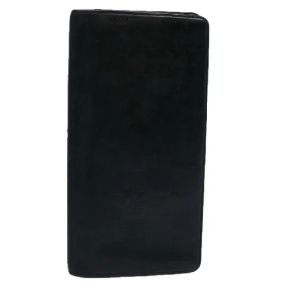 Louis Vuitton Vintage Pre-owned Leather wallets Black Dames