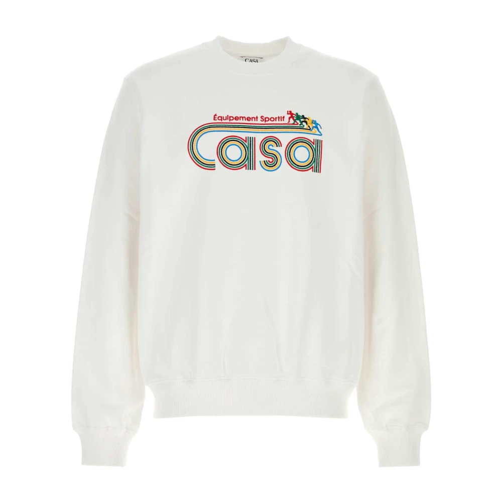 Casablanca Men's White Cotton Sweatshirt