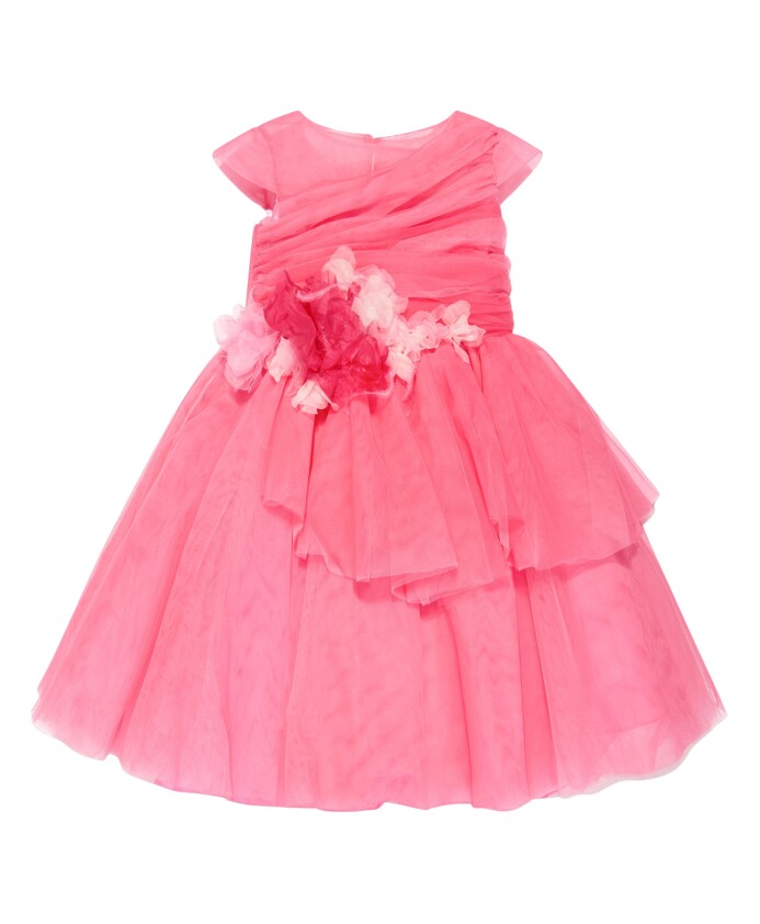 pink-flower-embellished-tulle-gown