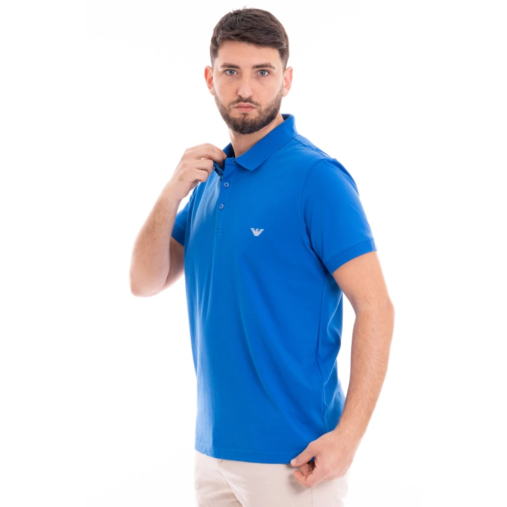 Emporio Armani Heren Polo Shirt Blue Heren