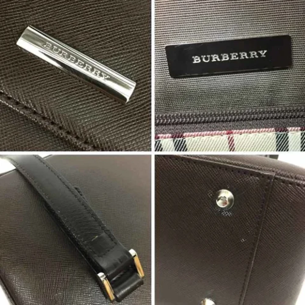 Burberry Vintage Pre-owned Fabric shoulder-bags Brown Dames