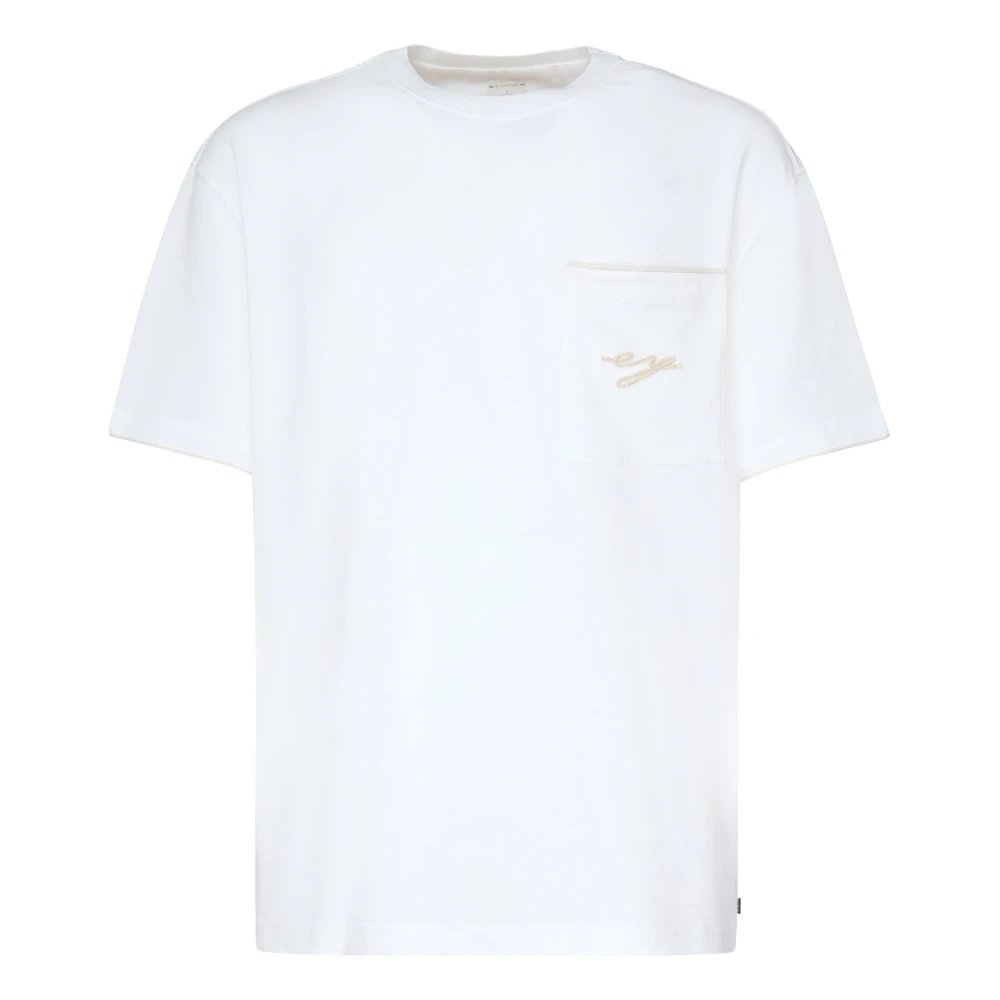Eleventy Witte T-shirt en Polo Collectie White Heren