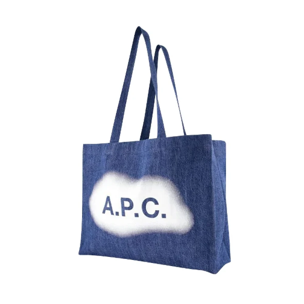 A.p.c. Cotton shoulder-bags Blue Dames