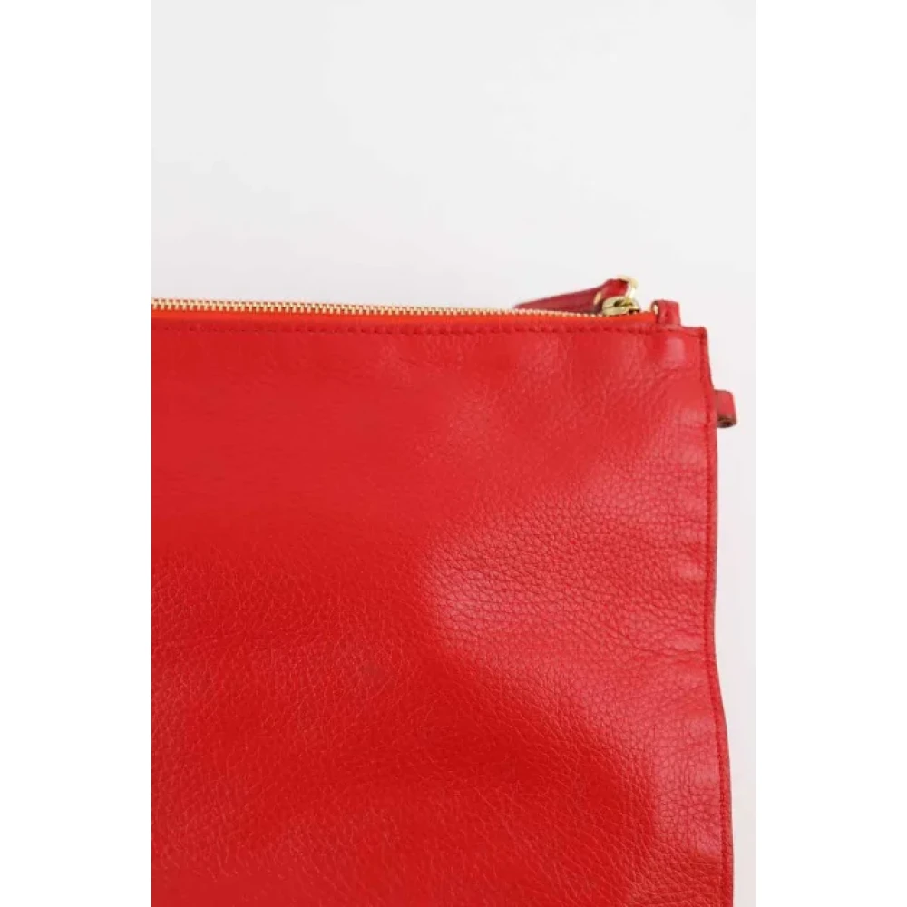 Sergio Rossi Pre-owned Leather pouches Red Dames