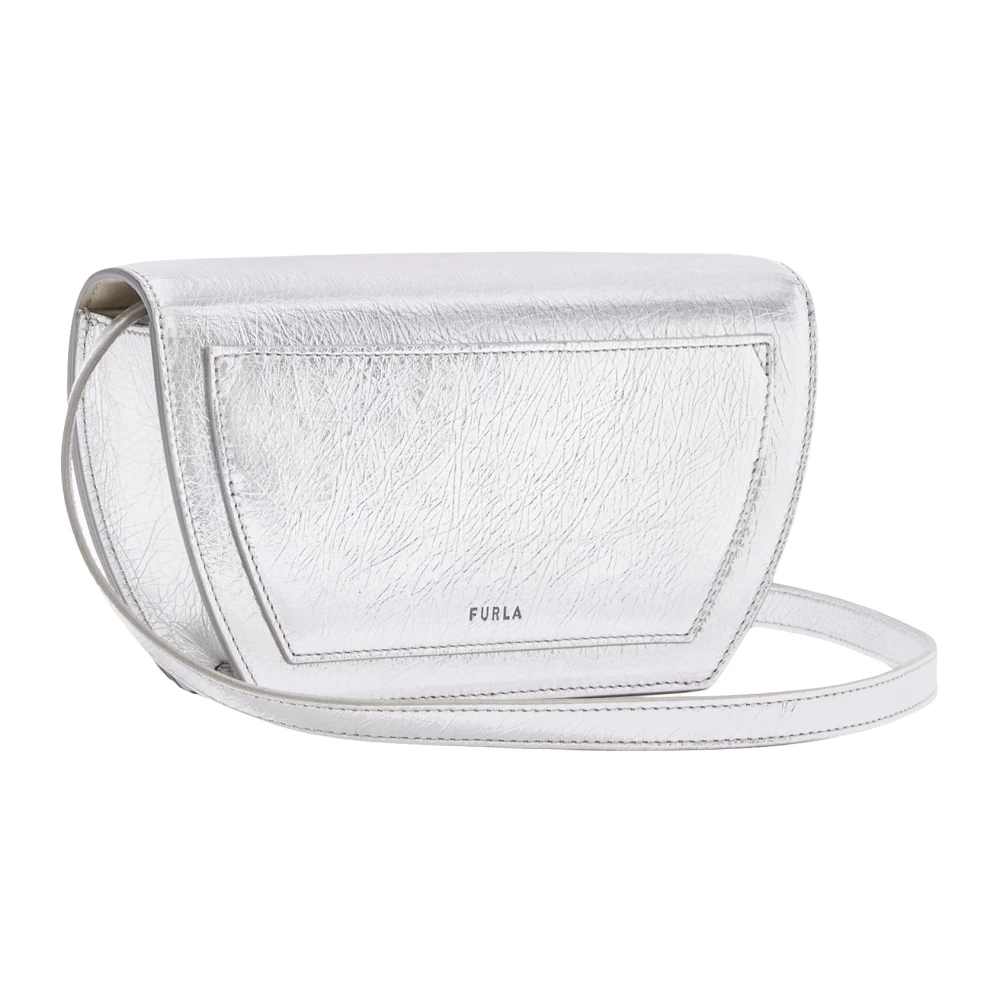 Furla Geometrische Sfera Crossbody Tas Gray Dames