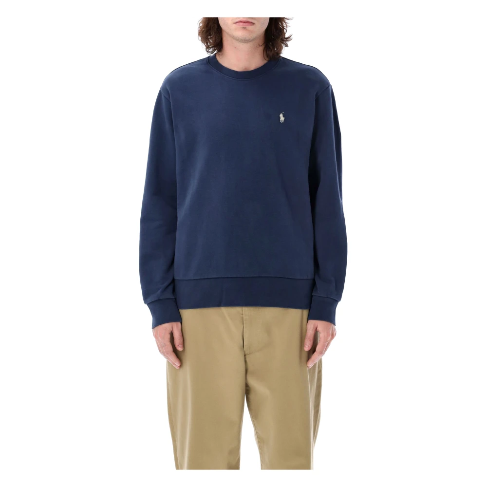 Polo Ralph Lauren Men's Blue Loopback Terry Crewneck