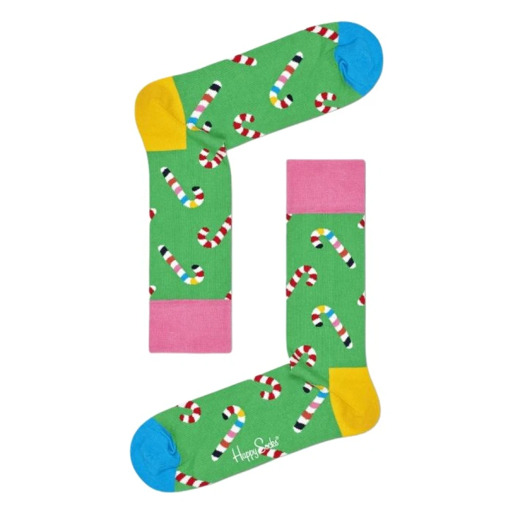 Happy Socks Psychedelic Candy Cane 2-Pack Multicolor Dames