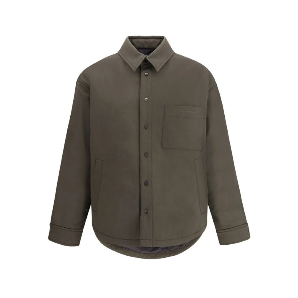 Jacquemus Gray The Boulanger Shirt - Male - Light Jackets - S - Jackets