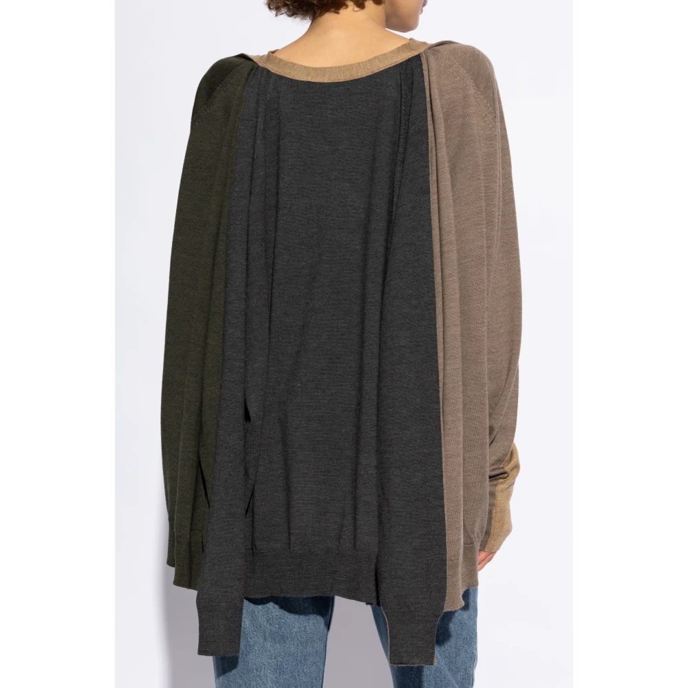 Moschino Vest met dubbele mouwen Beige Dames