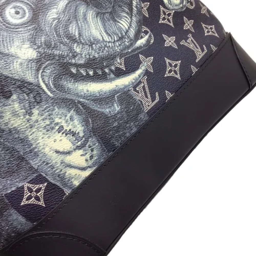 Louis Vuitton Vintage Pre-owned Canvas backpacks Blue Dames
