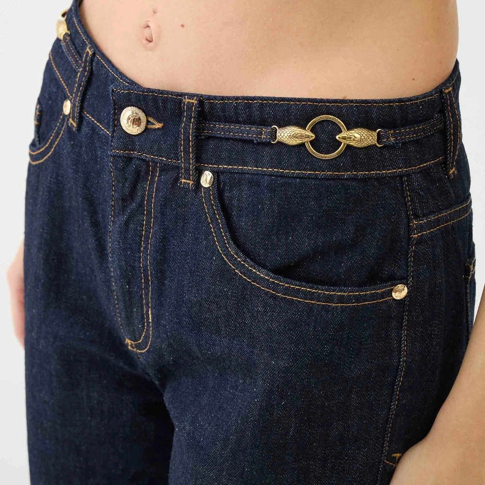 Just Cavalli Donkerblauwe Cigarette Leg Jeans Blue Dames