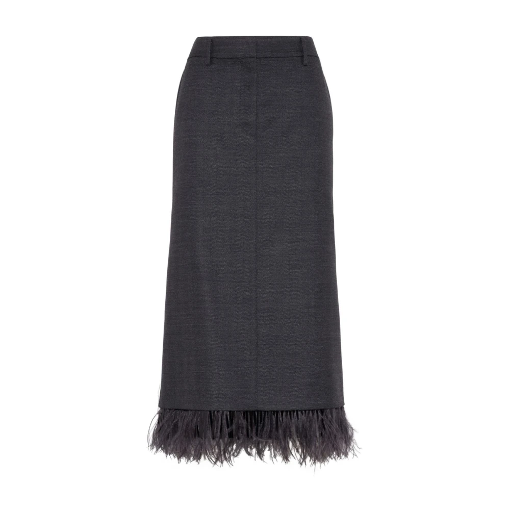 BRUNELLO CUCINELLI Antraciet Rokken voor Vrouwen Gray Dames