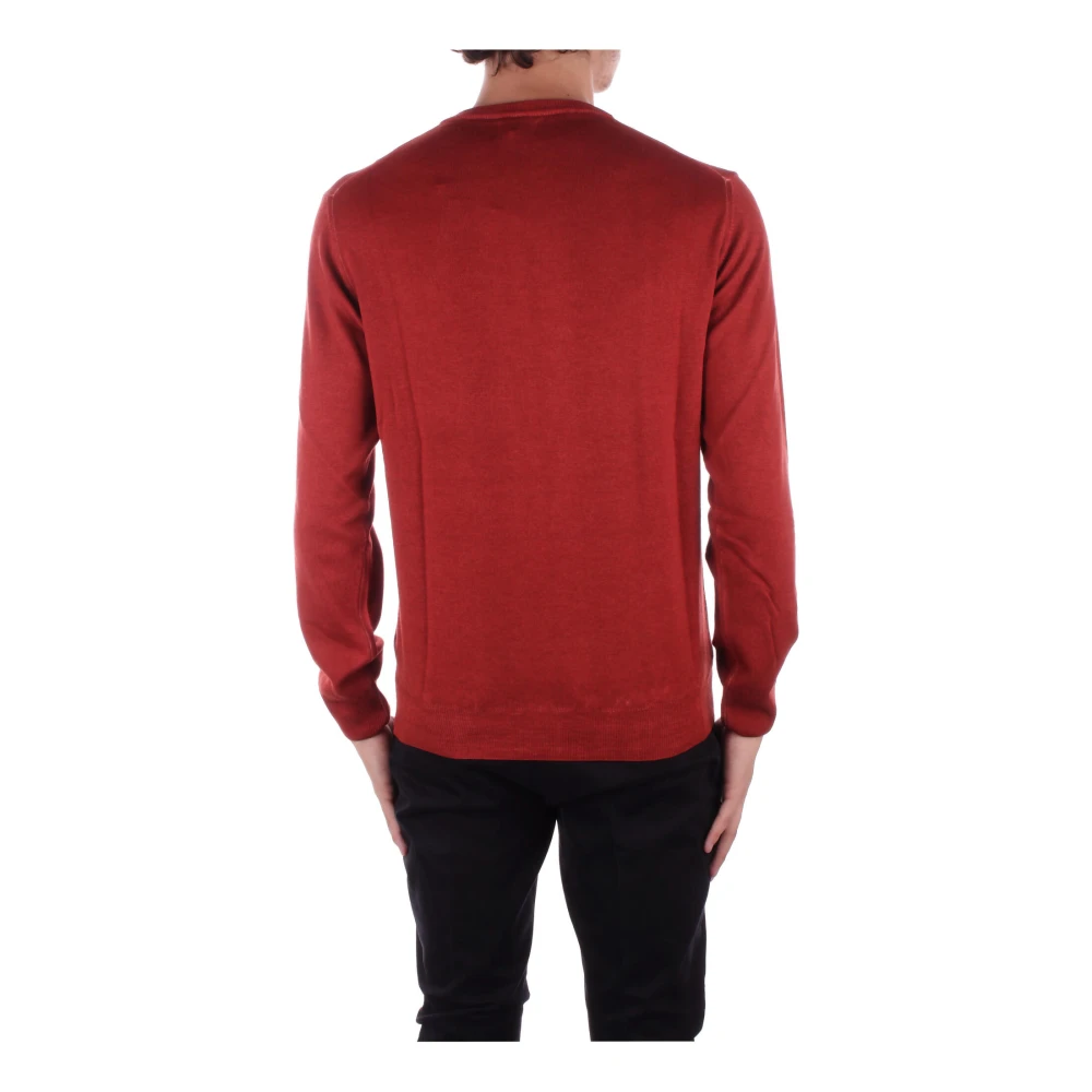Woolrich Bruin Logo Front Sweater Brown Heren