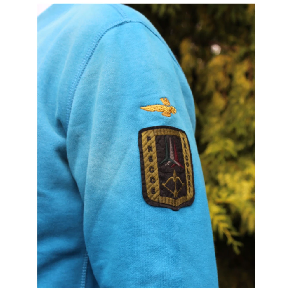 aeronautica militare Vintage Gewassen Sweatshirt Blue Heren