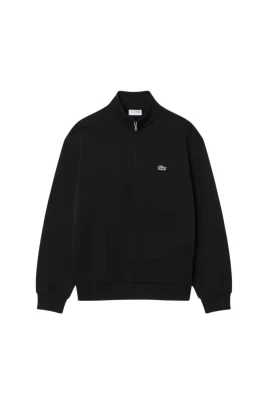 Sweatshirt med hög krage och dragkedja