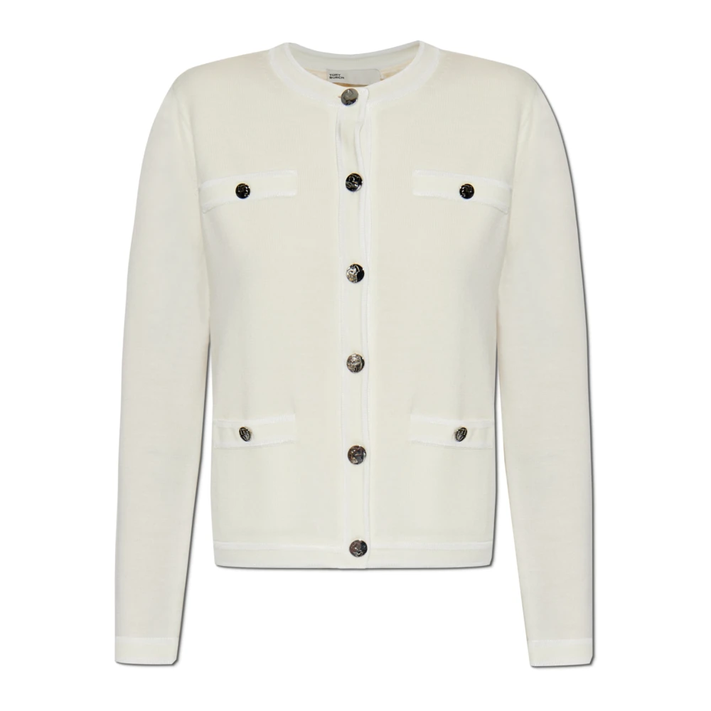 TORY BURCH Wollen vest 'Kendra' Beige Dames