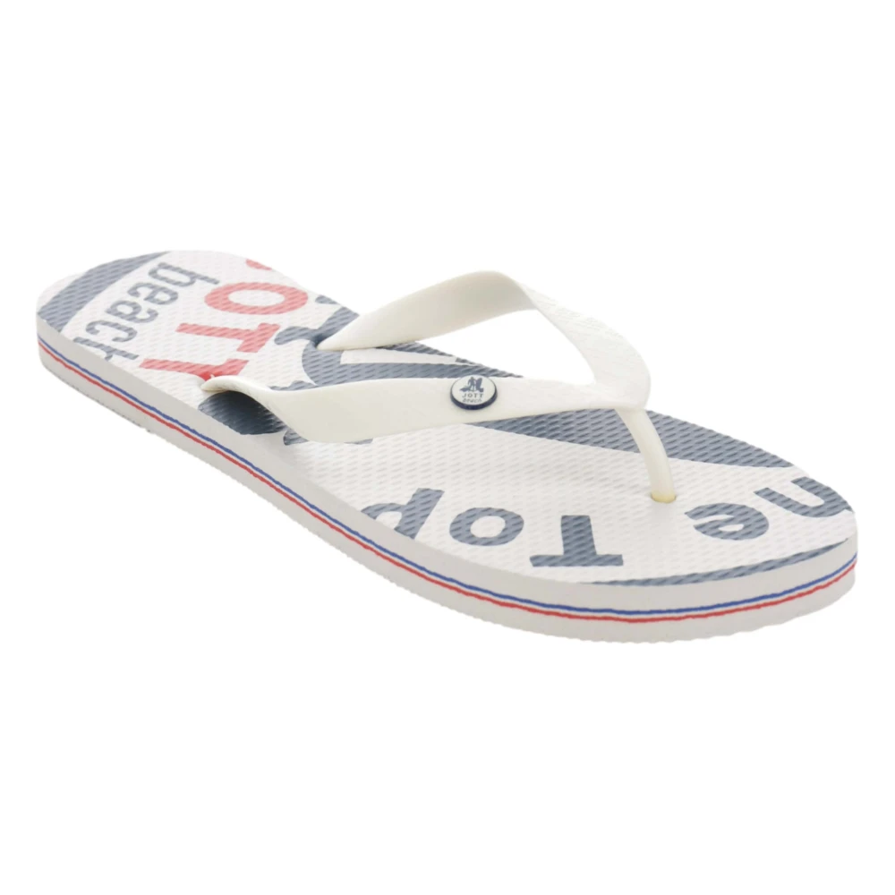 Jott Flip Flops Sandals White, Herr