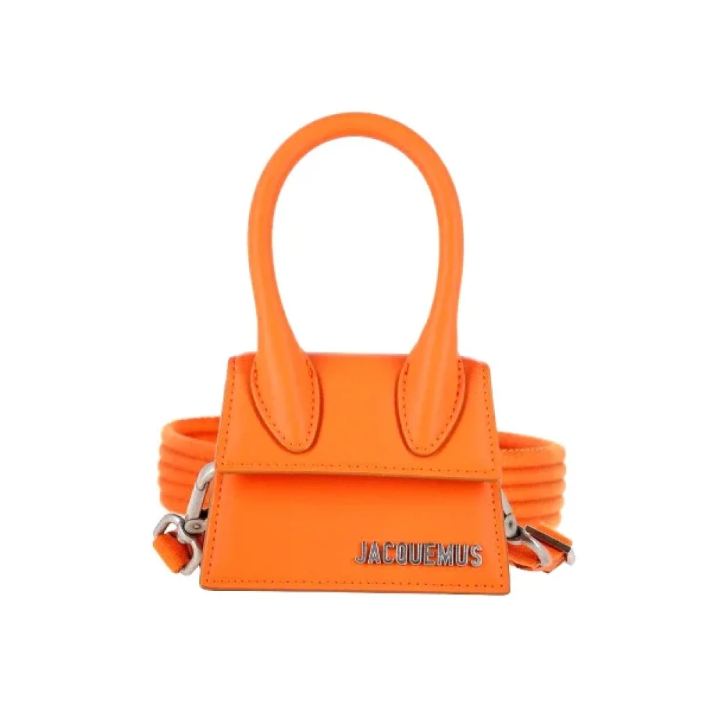 Jacquemus Pre-owned Leather crossbody-bags Orange Dames