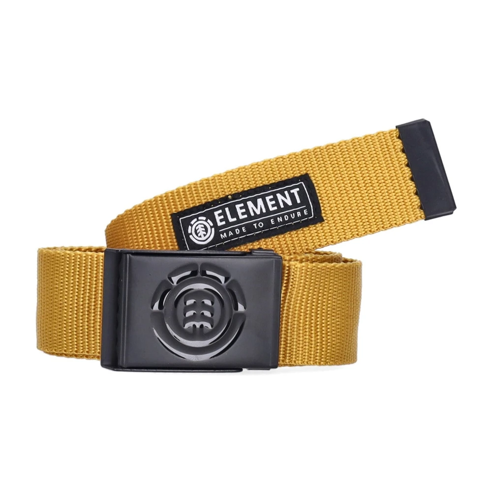 Element Pittige mosterd herenriem met flesopener Yellow Heren