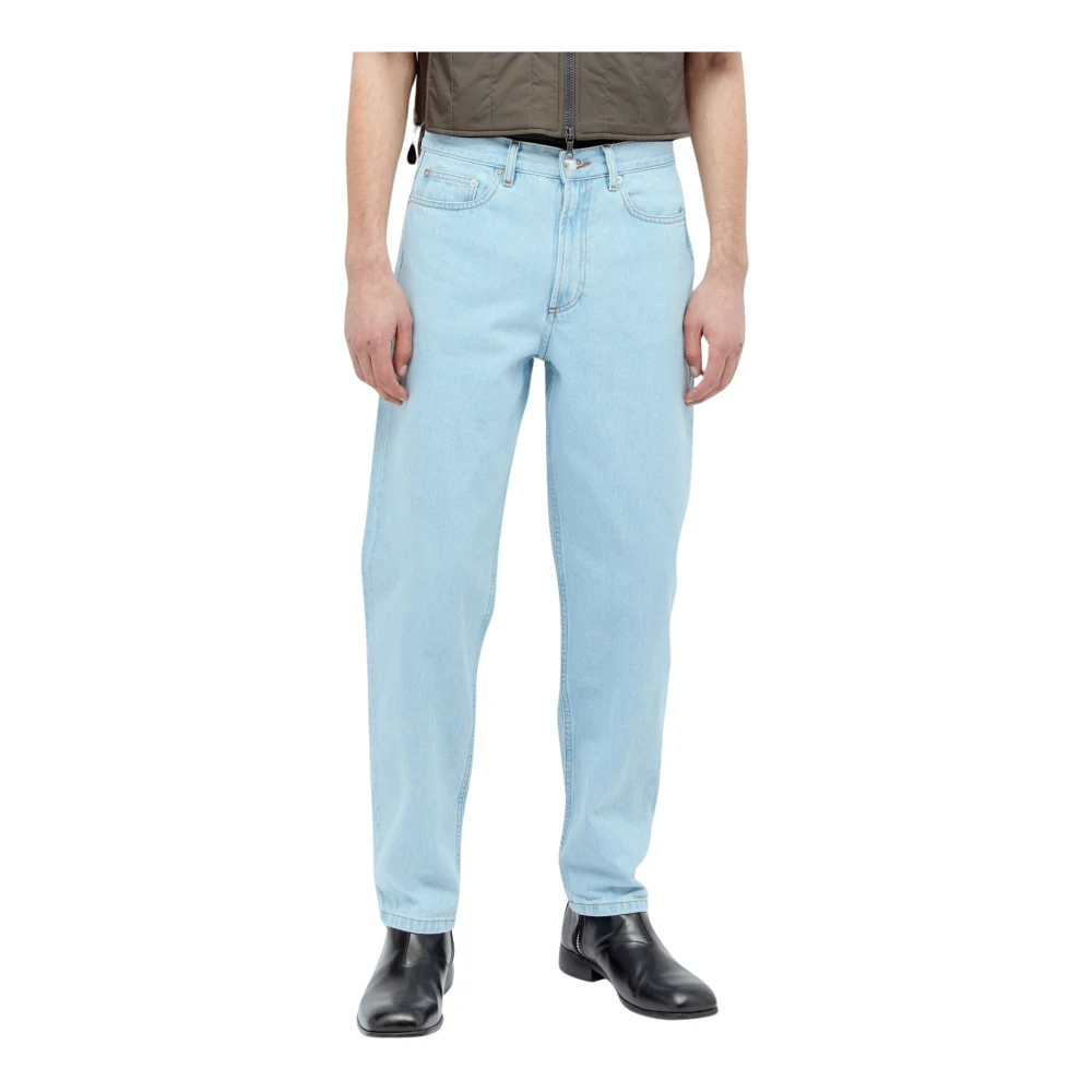 A.p.c. High-waisted gebleekte jeans Blue Heren