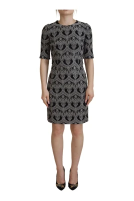 Elegant Broderad Sheath Klänning