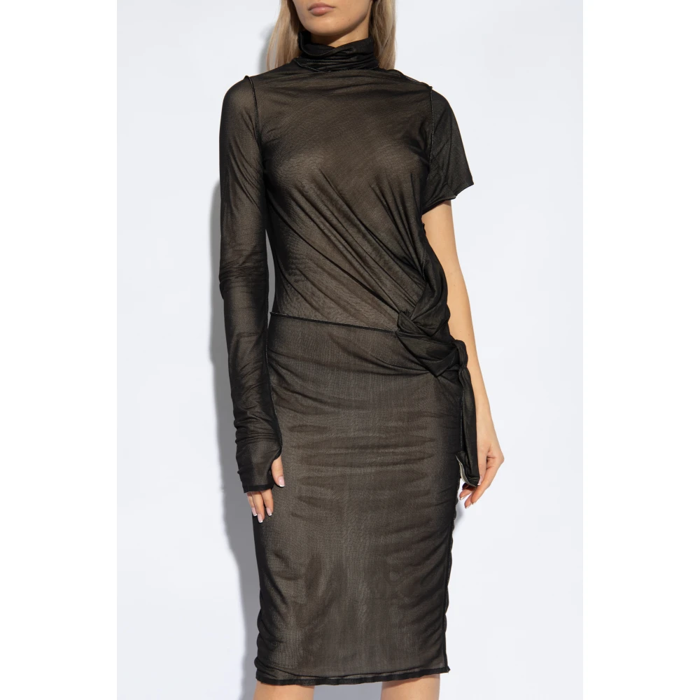 Maison Margiela Asymmetrische jurk Black Dames