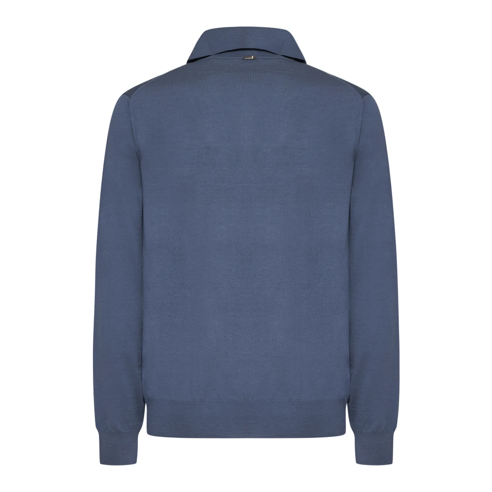 Herno Stijlvolle Resort T-shirts en Polos Blue Heren