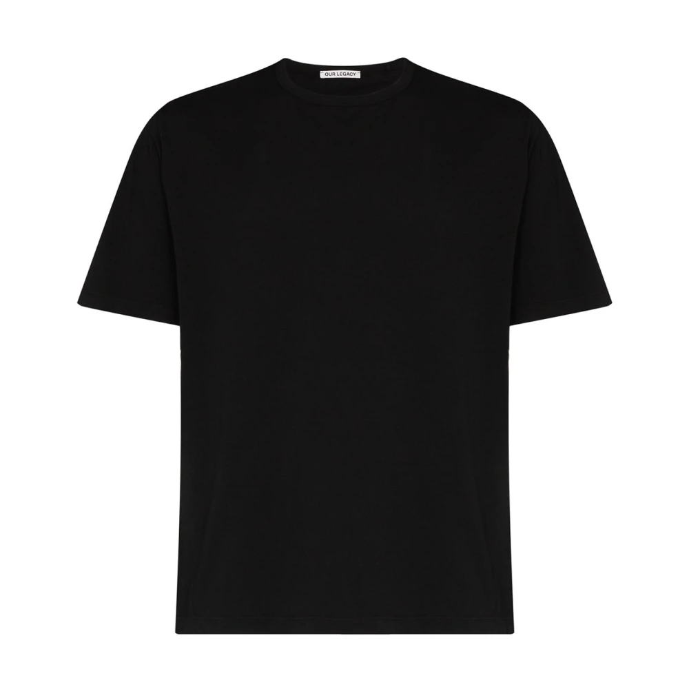 Our Legacy Zwarte Box T-Shirt Oversized Fit Black Heren