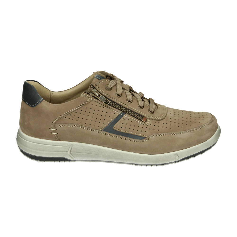 Josef Seibel Casual Leren Sneakers Taupe Enrico 32 Heren Schoenen Beige